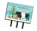 Belted Galloway Cow Christmas Leash or Key Holder Wall Hooks, Coat Rack Wall Mount, for Hanging Keys, Towels, Aprons, Leashes