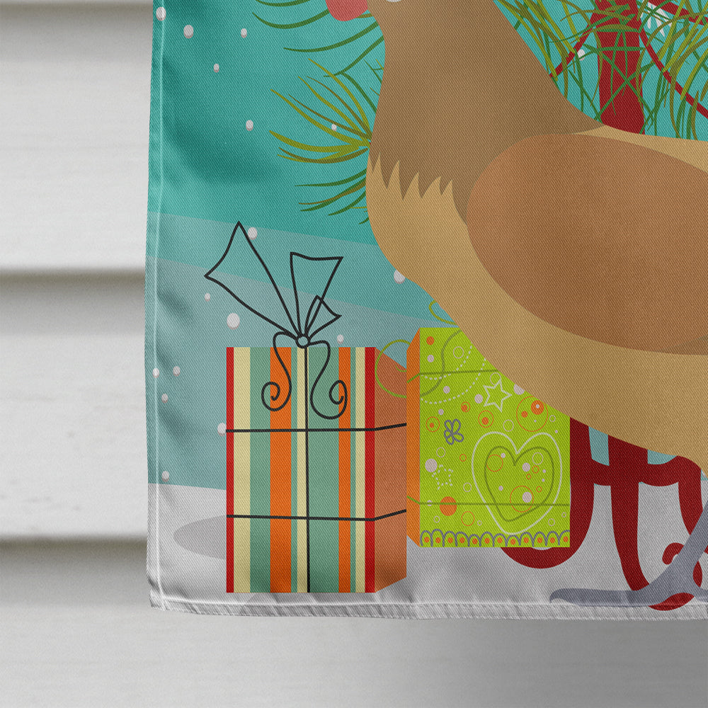 Frisian Friesian Chicken Christmas House Flag 28x40 Porch Sleeve Pole Decorative Outside Yard Banner Artwork Wall Hanging, Polyester