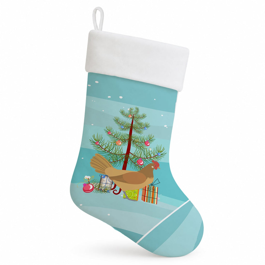 Frisian Friesian Chicken Christmas Holiday Stocking Double-Sided Print, Polyester Suede,11x18, Made in USA