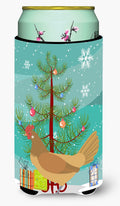Frisian Friesian Chicken Christmas Tall Boy Hugger Can Cooler Sleeve Machine Washable Drink Collapsible Insulator Beverage Insulated Holder