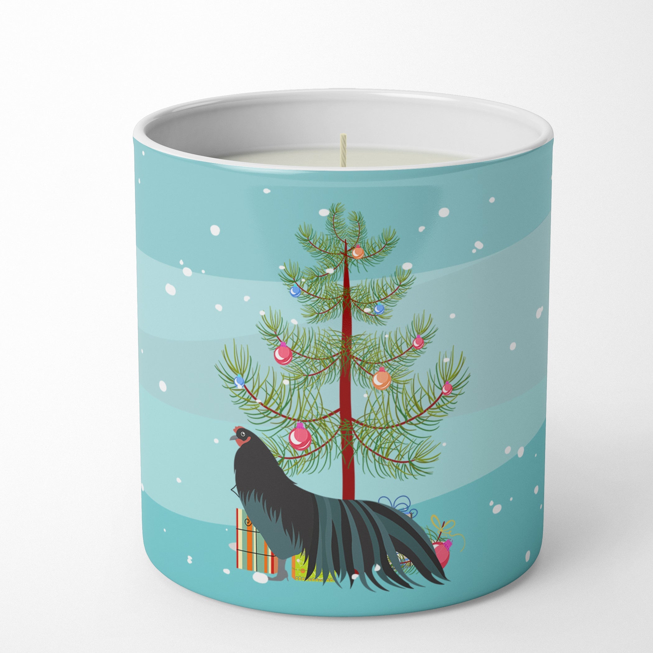 Sumatra Chicken Christmas Decorative Soy Candle Nature Soy Wax Essential Oil Home Decor Ideal for Bedroom Kitchen Bath Office Gift, 10 oz