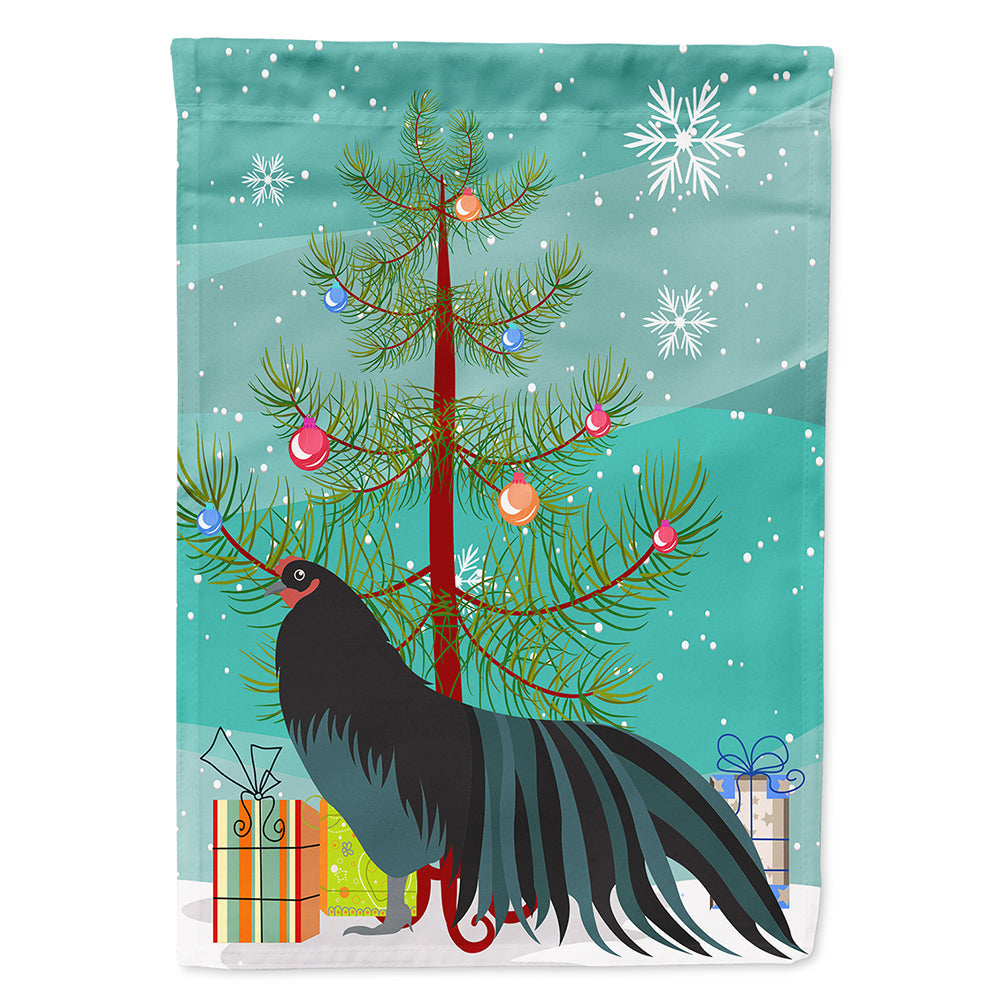 Sumatra Chicken Christmas House Flag 28x40 Porch Sleeve Pole Decorative Outside Yard Banner Artwork Wall Hanging, Polyester