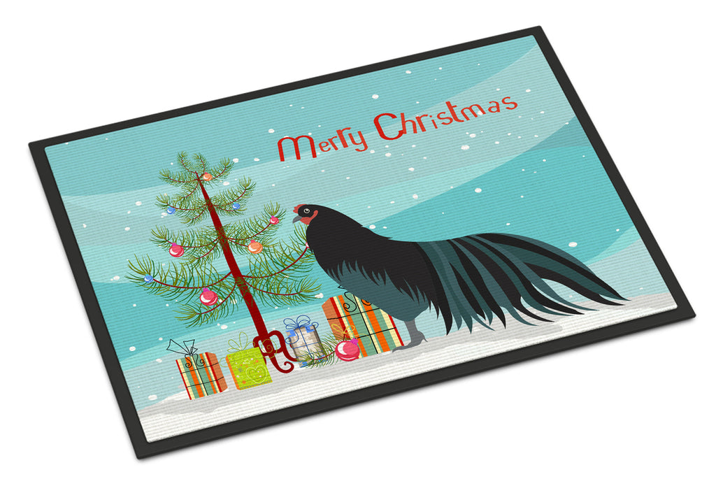 Sumatra Chicken Christmas Doormat Indoor Outdoor 18H X 27W Front Door Mat Rugs for Entryway, Non Slip Washable