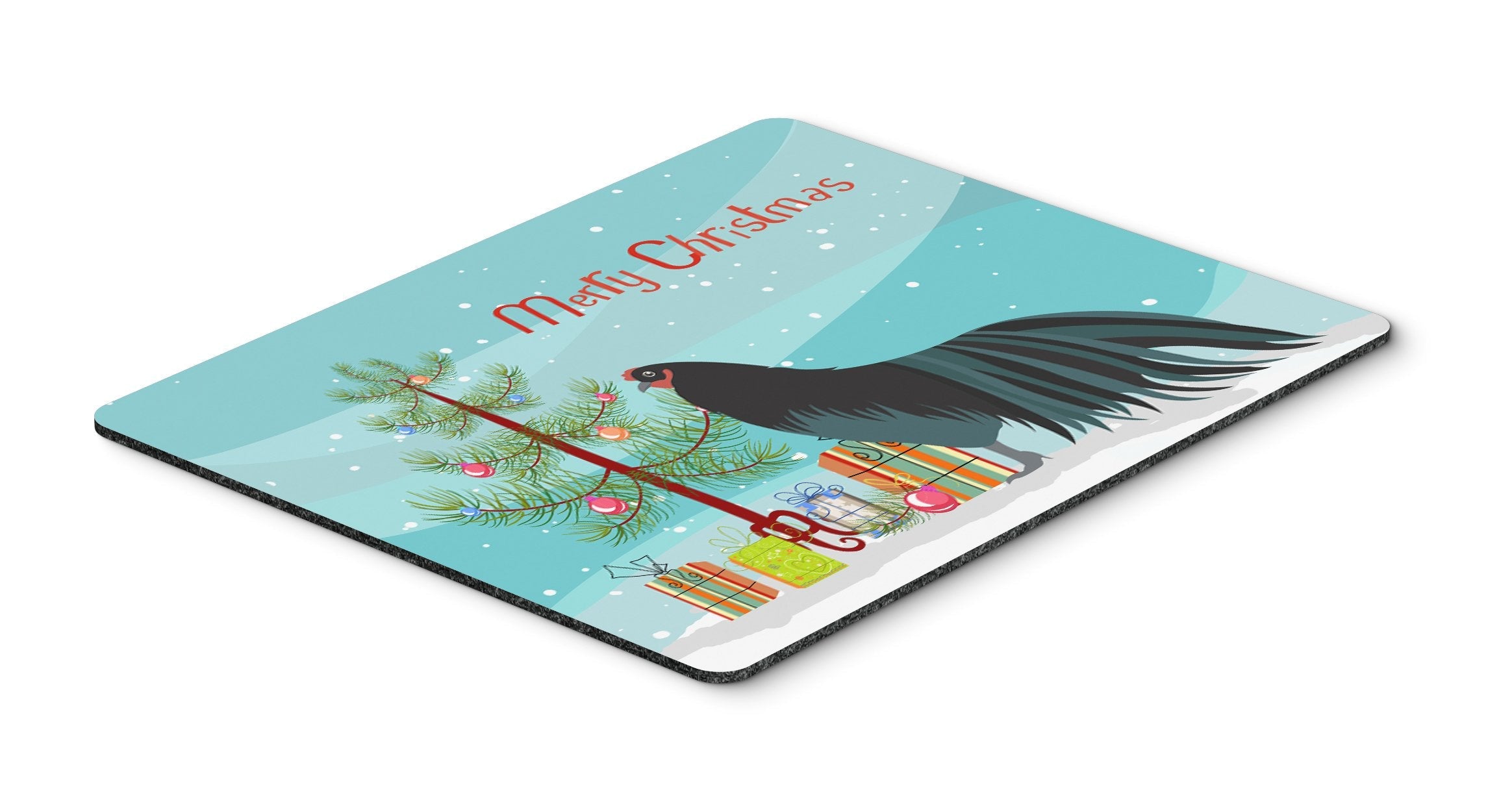 Sumatra Chicken Christmas Mouse Pad, Heat Resistant Trivet Hot Pad , Non Slip Rubber Desk Mat, Kitchen Counter Protector, Home Office Decor Gift