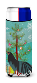 Sumatra Chicken Christmas Slim Can Hugger , Insulated Foam Hugger for 12 oz Slim Cans, Beer Bottles & Water Bottles, Printed in USA