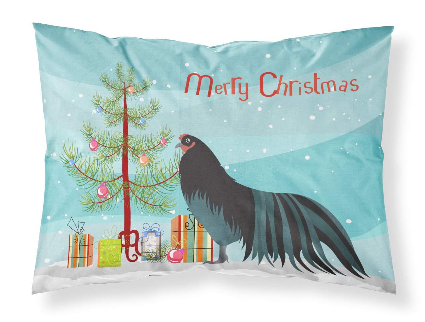 Sumatra Chicken Christmas Standard Pillowcase Lightweight Super Soft Easy Care Decorative Artwork Pillowcase, Standard