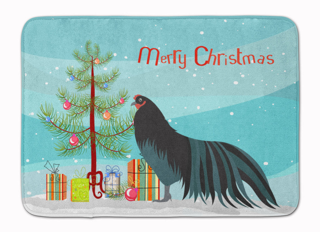 Sumatra Chicken Christmas Memory Foam Kitchen Mat Machine Washable Anti-Fatigue Cushion Comfort Bath or Kitchen Rug