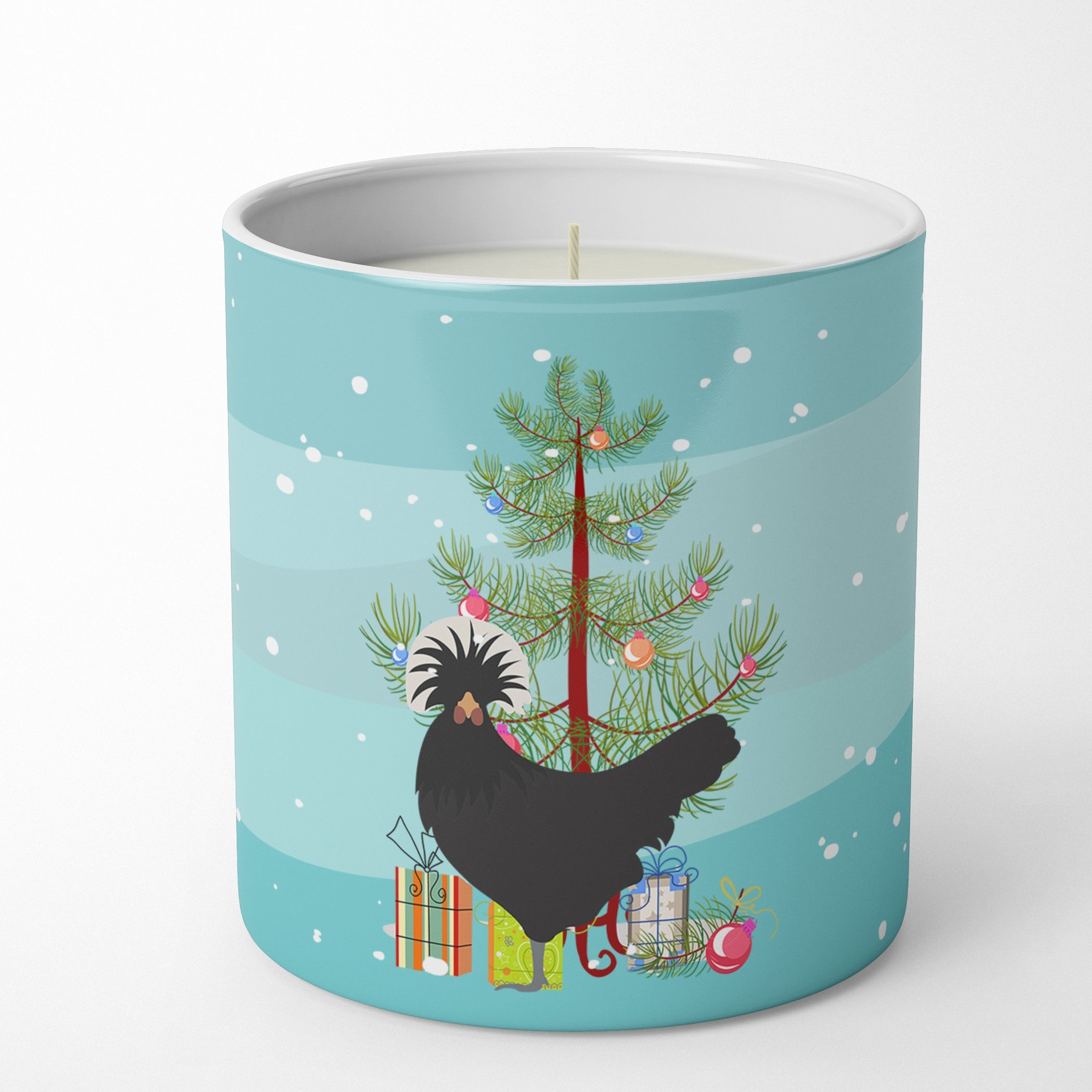 Polish Poland Chicken Christmas Decorative Soy Candle Nature Soy Wax Essential Oil Home Decor Ideal for Bedroom Kitchen Bath Office Gift, 10 oz
