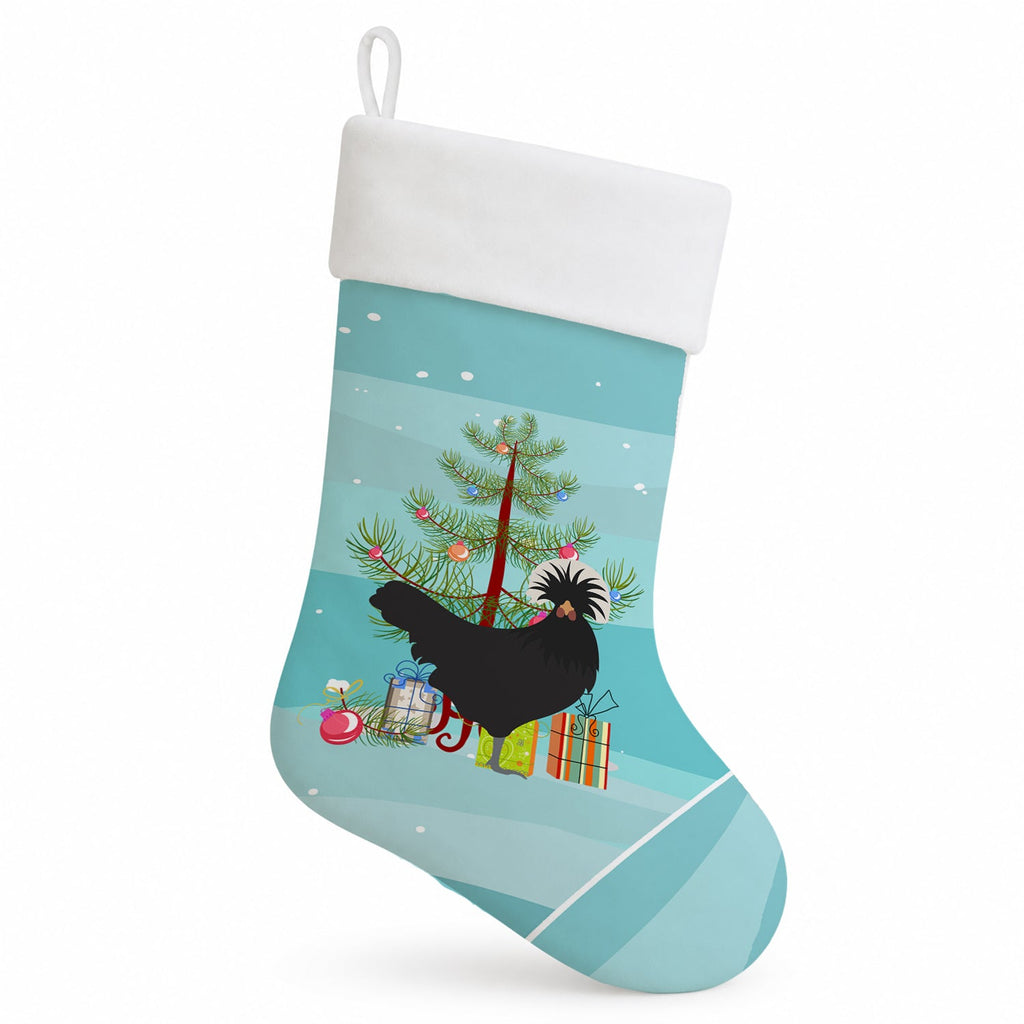 Polish Poland Chicken Christmas Holiday Stocking Double-Sided Print, Polyester Suede,11x18, Made in USA