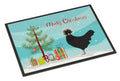 Polish Poland Chicken Christmas Doormat Indoor Outdoor 24H X 36W Front Door Mat Rugs for Entryway, Non Slip Washable Low Pile,