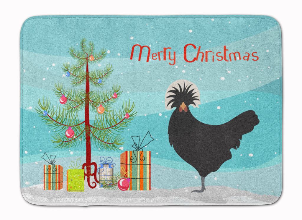 Polish Poland Chicken Christmas Memory Foam Kitchen Mat Machine Washable Anti-Fatigue Cushion Comfort Bath or Kitchen Rug