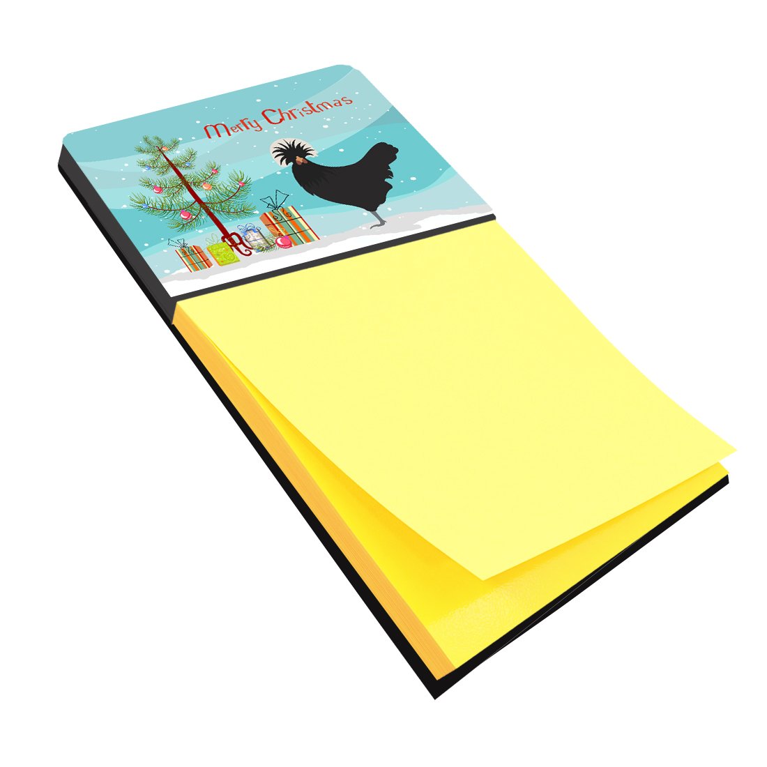 Polish Poland Chicken Christmas Watercolor Sticky Note Holder Refillable Dispenser Desk Accessory 3x3 Pad Gift