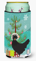 Polish Poland Chicken Christmas Tall Boy Hugger Can Cooler Sleeve Machine Washable Drink Collapsible Insulator Beverage Insulated Holder