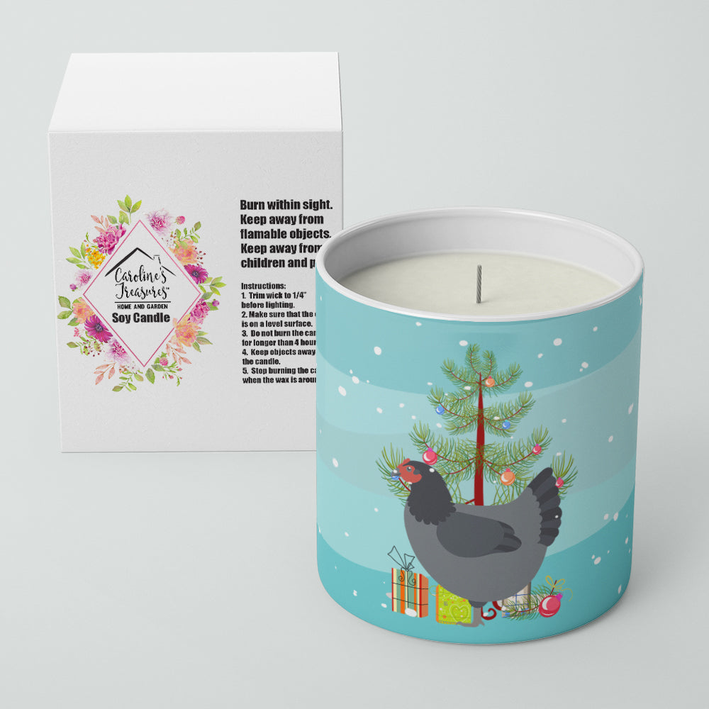 Jersey Giant Chicken Christmas Decorative Soy Candle Nature Soy Wax Essential Oil Home Decor Ideal for Bedroom Kitchen Bath Office Gift, 10 oz