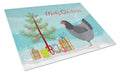 Jersey Giant Chicken Christmas Cutting Board Tempered Glass Kitchen Cutting Surface, Heat Resistant Chopping, Non-Slip Feet, Food Prep & Serving