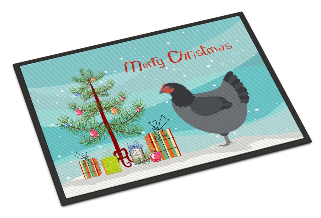 Jersey Giant Chicken Christmas Doormat Indoor Outdoor 18H X 27W Front Door Mat Rugs for Entryway, Non Slip Washable