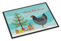 Jersey Giant Chicken Christmas Doormat Indoor Outdoor 18H X 27W Front Door Mat Rugs for Entryway, Non Slip Washable