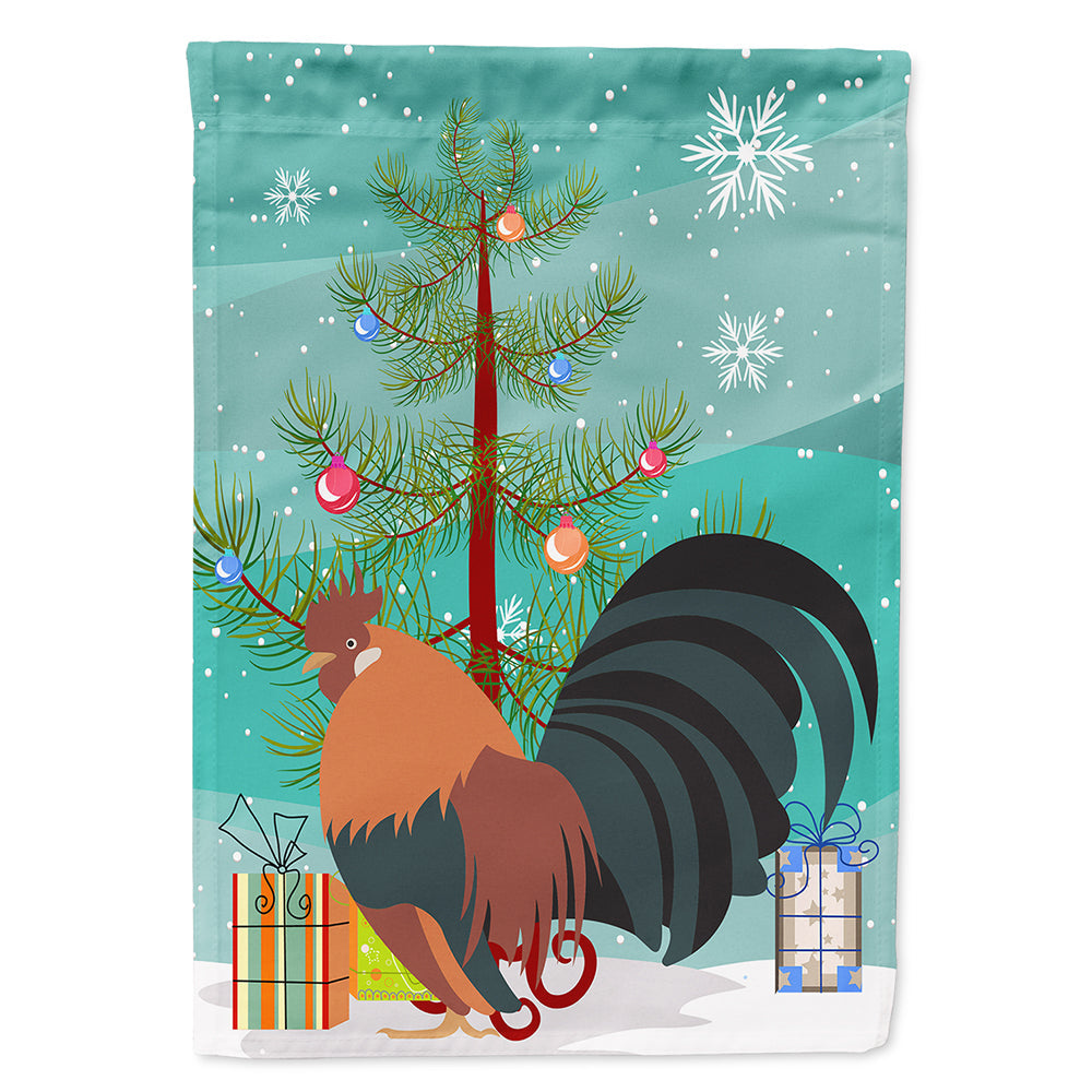 Dutch Bantam Chicken Christmas House Flag 28x40 Porch Sleeve Pole Decorative Outside Yard Banner Artwork Wall Hanging, Polyester