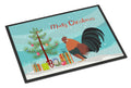Dutch Bantam Chicken Christmas Doormat Indoor Outdoor 18H X 27W Front Door Mat Rugs for Entryway, Non Slip Washable