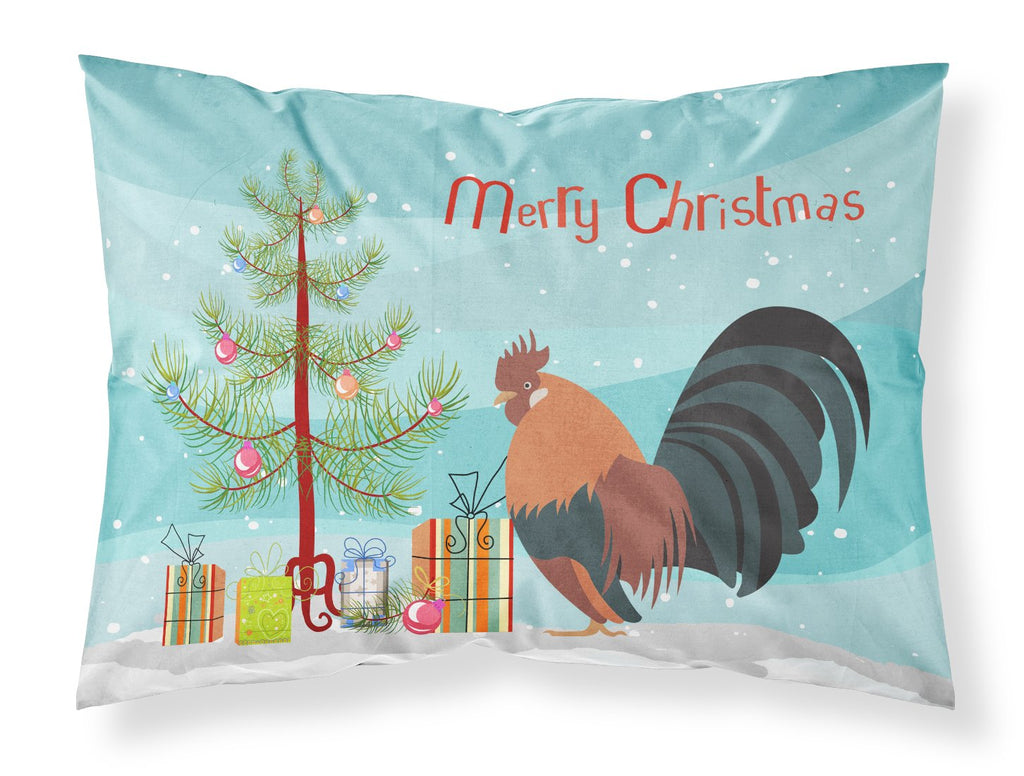 Dutch Bantam Chicken Christmas Standard Pillowcase Lightweight Super Soft Easy Care Decorative Artwork Pillowcase, Standard