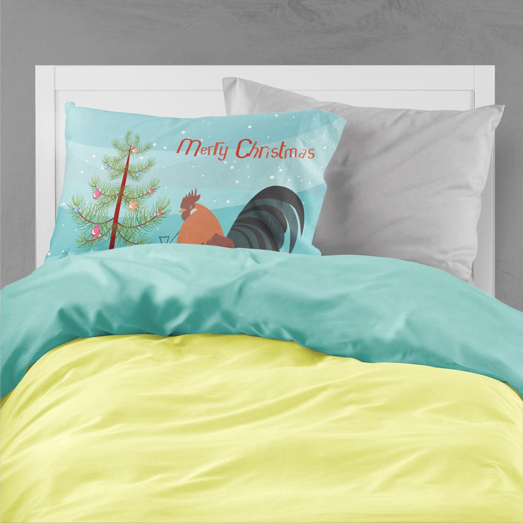 Dutch Bantam Chicken Christmas Standard Pillowcase Lightweight Super Soft Easy Care Decorative Artwork Pillowcase, Standard