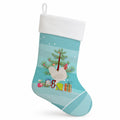 German Langshan Chicken Christmas Holiday Stocking Double-Sided Print, Polyester Suede,11x18, Made in USA