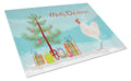 German Langshan Chicken Christmas Cutting Board Tempered Glass Kitchen Cutting Surface, Heat Resistant Chopping, Non-Slip Feet, Food Prep & Serving
