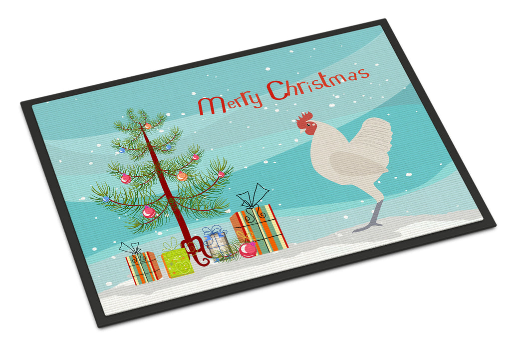 German Langshan Chicken Christmas Doormat Indoor Outdoor 18H X 27W Front Door Mat Rugs for Entryway, Non Slip Washable