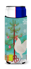 German Langshan Chicken Christmas Slim Can Hugger , Insulated Foam Hugger for 12 oz Slim Cans, Beer Bottles & Water Bottles, Printed in USA