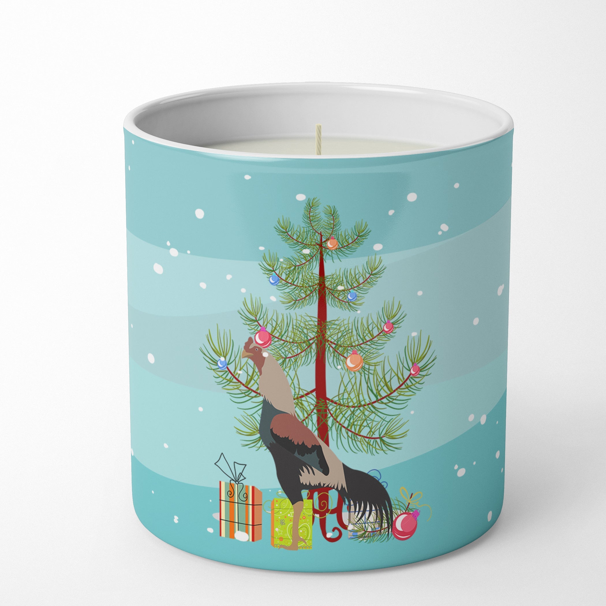 Kulang Chicken Christmas Decorative Soy Candle Nature Soy Wax Essential Oil Home Decor Ideal for Bedroom Kitchen Bath Office Gift, 10 oz