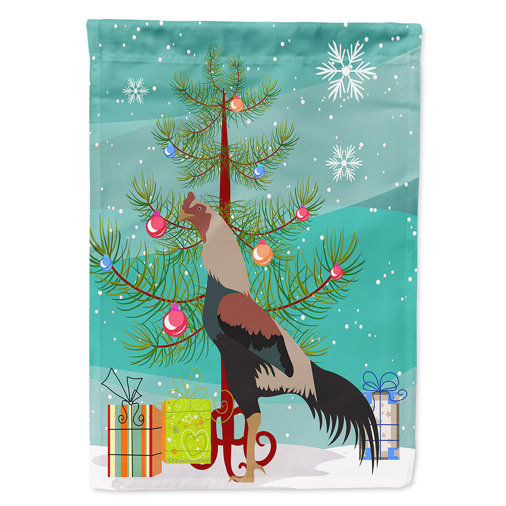 Kulang Chicken Christmas House Flag 28x40 Porch Sleeve Pole Decorative Outside Yard Banner Artwork Wall Hanging, Polyester