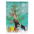 Kulang Chicken Christmas House Flag 28x40 Porch Sleeve Pole Decorative Outside Yard Banner Artwork Wall Hanging, Polyester
