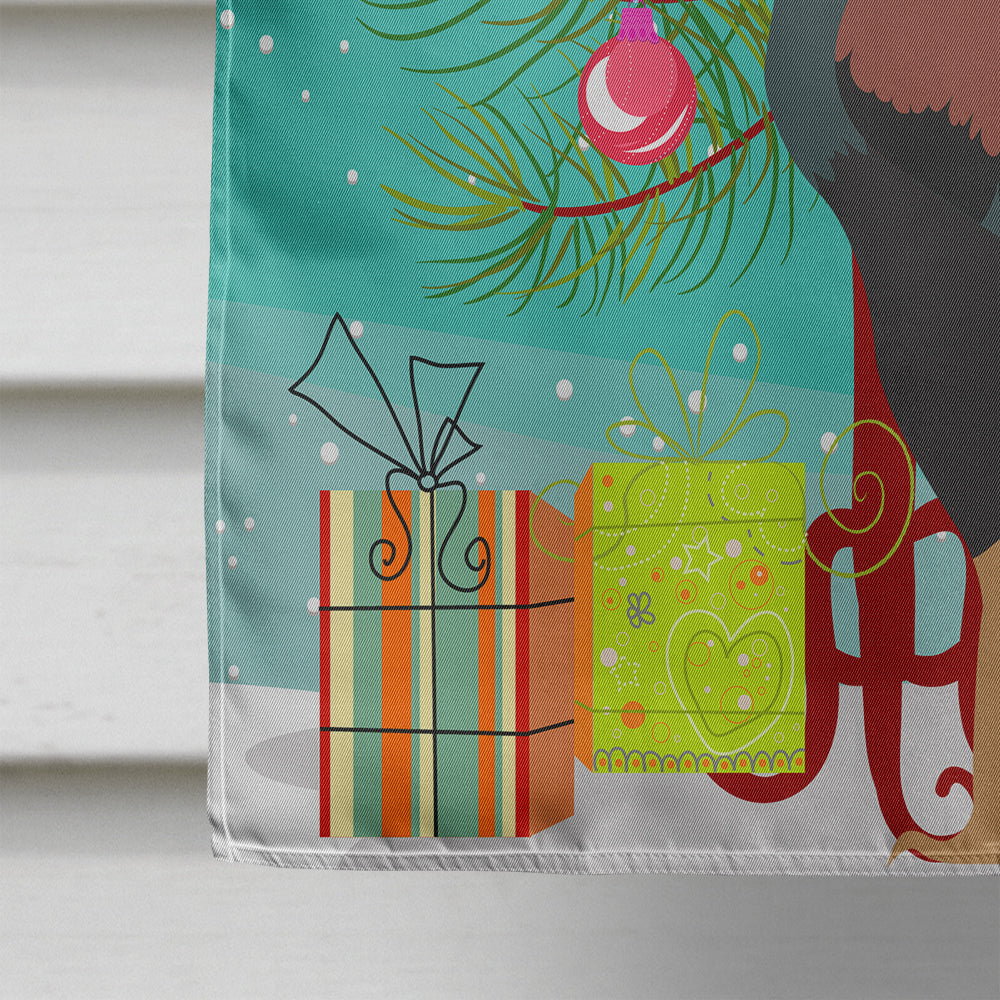 Kulang Chicken Christmas House Flag 28x40 Porch Sleeve Pole Decorative Outside Yard Banner Artwork Wall Hanging, Polyester
