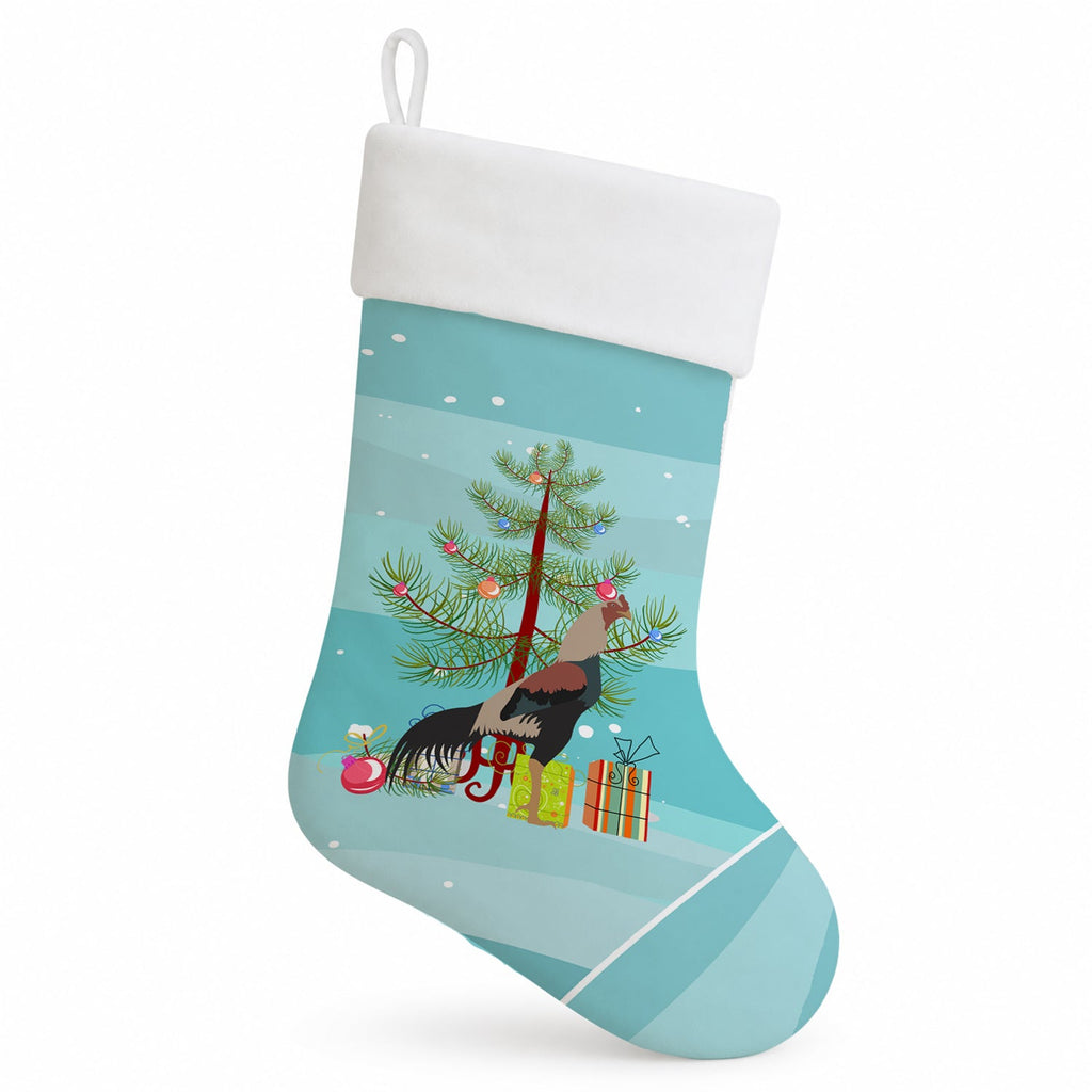 Kulang Chicken Christmas Holiday Stocking Double-Sided Print, Polyester Suede,11x18, Made in USA