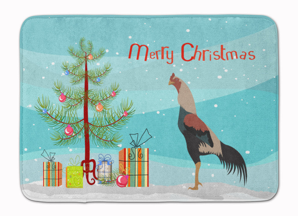 Kulang Chicken Christmas Memory Foam Kitchen Mat Machine Washable Anti-Fatigue Cushion Comfort Bath or Kitchen Rug