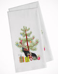 Kulang Chicken Christmas Kitchen Towel Set of 2 White Dish Towels Decorative Bathroom Hand towel for Hand, Face, Hair, Yoga, Tea, Dishcloth, 19 X 28", White