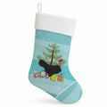 Naked Neck Chicken Christmas Holiday Stocking Double-Sided Print, Polyester Suede,11x18, Made in USA