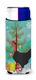 Naked Neck Chicken Christmas Slim Can Hugger , Insulated Foam Hugger for 12 oz Slim Cans, Beer Bottles & Water Bottles, Printed in USA
