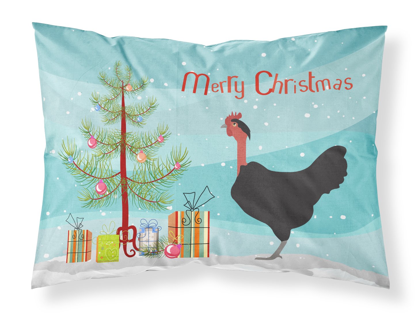 Naked Neck Chicken Christmas Standard Pillowcase Lightweight Super Soft Easy Care Decorative Artwork Pillowcase, Standard