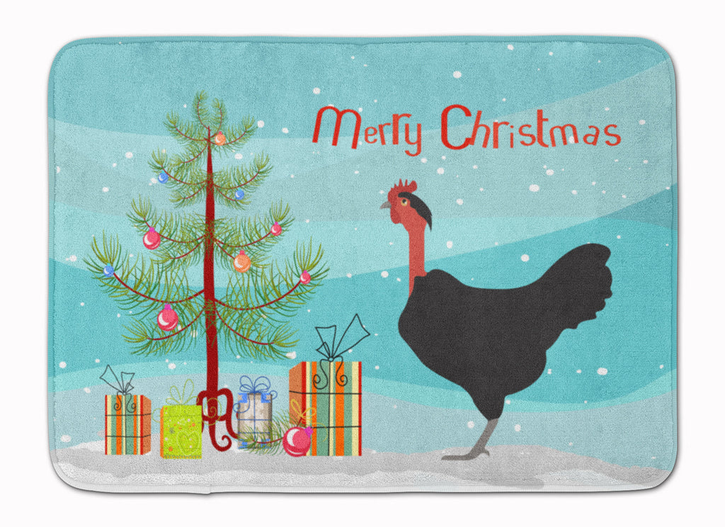 Naked Neck Chicken Christmas Memory Foam Kitchen Mat Machine Washable Anti-Fatigue Cushion Comfort Bath or Kitchen Rug