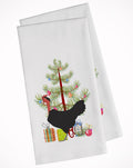 Naked Neck Chicken Christmas Kitchen Towel Set of 2 White Dish Towels Decorative Bathroom Hand towel for Hand, Face, Hair, Yoga, Tea, Dishcloth, 19 X 28", White