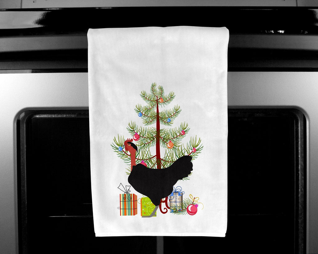 Naked Neck Chicken Christmas Kitchen Towel Set of 2 White Dish Towels Decorative Bathroom Hand towel for Hand, Face, Hair, Yoga, Tea, Dishcloth, 19 X 28", White
