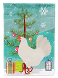 Leghorn Chicken Christmas House Flag 28x40 Porch Sleeve Pole Decorative Outside Yard Banner Artwork Wall Hanging, Polyester