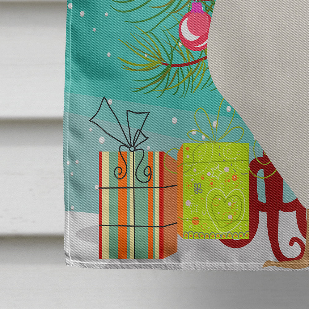Leghorn Chicken Christmas House Flag 28x40 Porch Sleeve Pole Decorative Outside Yard Banner Artwork Wall Hanging, Polyester