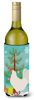 Leghorn Chicken Christmas Wine Bottle Hugger Gift Sleeve for Standard 750 ml Bottles, Insulated Reusable Also Fits Mini Shot & Pint Bottles
