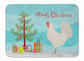 Leghorn Chicken Christmas Memory Foam Kitchen Mat Machine Washable Anti-Fatigue Cushion Comfort Bath or Kitchen Rug