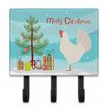 Leghorn Chicken Christmas Leash or Key Holder Wall Hooks, Coat Rack Wall Mount, for Hanging Keys, Towels, Aprons, Leashes