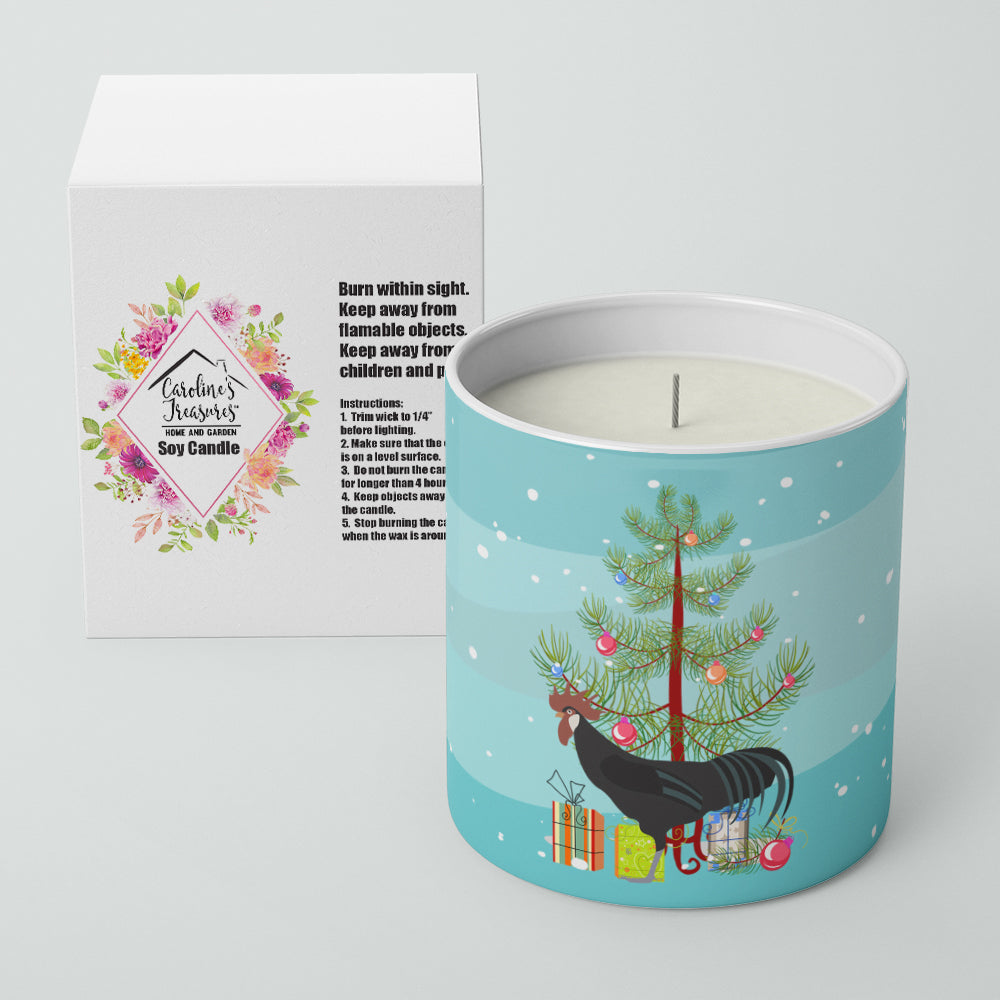 Minorca Ctalalan Chicken Christmas Decorative Soy Candle Nature Soy Wax Essential Oil Home Decor Ideal for Bedroom Kitchen Bath Office Gift, 10 oz