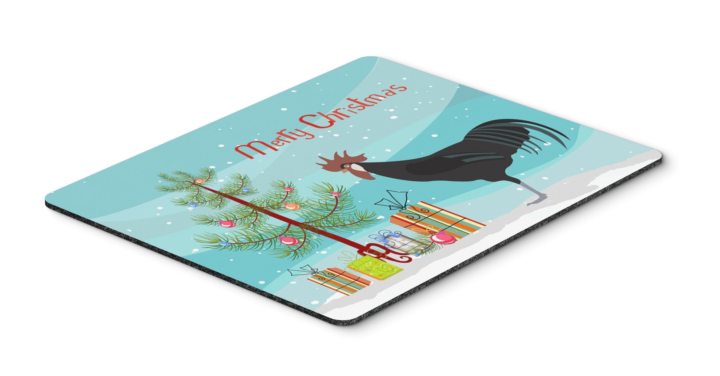 Minorca Ctalalan Chicken Christmas Mouse Pad, Heat Resistant Trivet Hot Pad , Non Slip Rubber Desk Mat, Kitchen Counter Protector, Home Office Decor Gift
