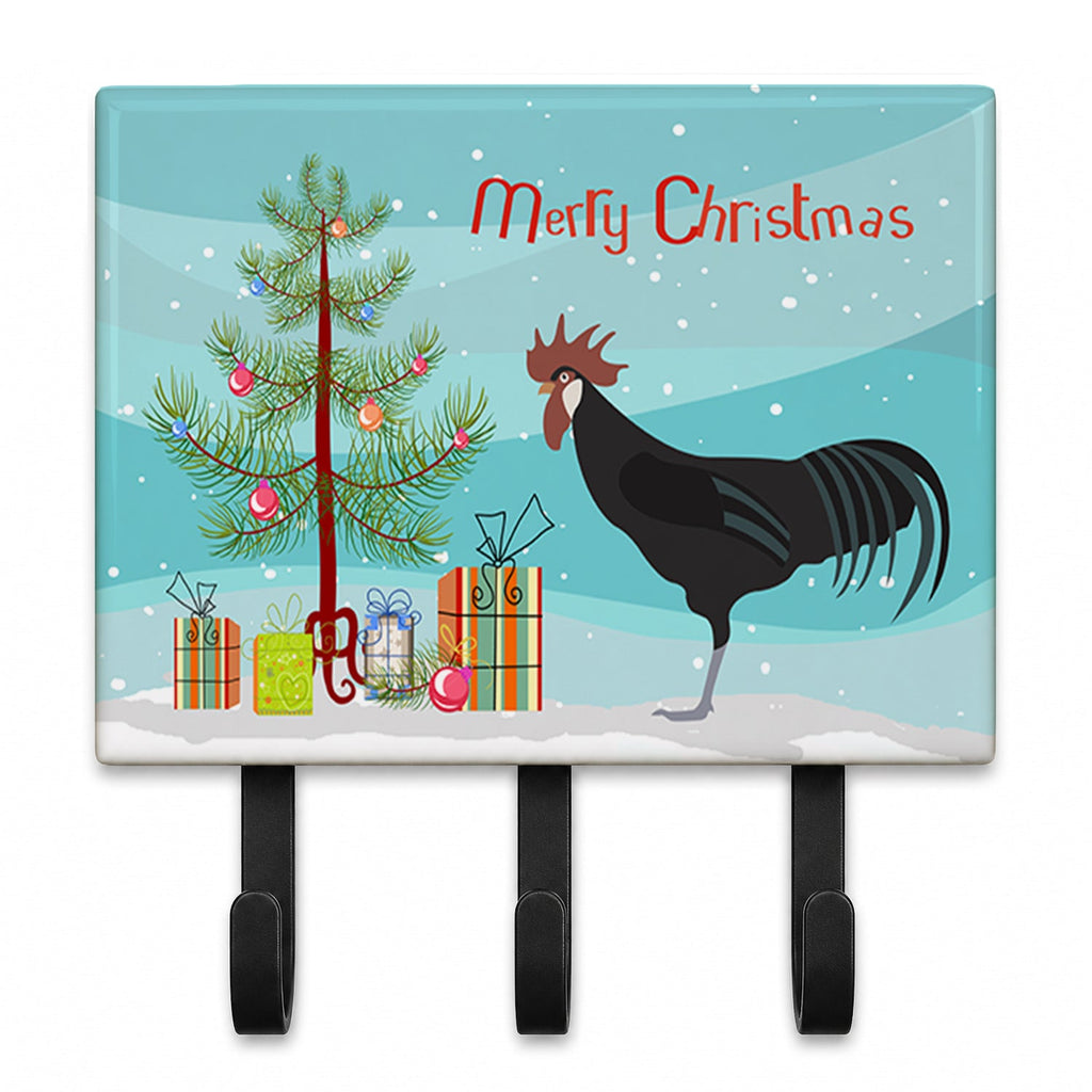 Minorca Ctalalan Chicken Christmas Leash or Key Holder Wall Hooks, Coat Rack Wall Mount, for Hanging Keys, Towels, Aprons, Leashes